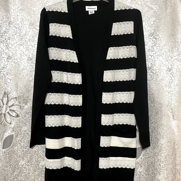 Stripe front open cardigan - Picture 1 of 2